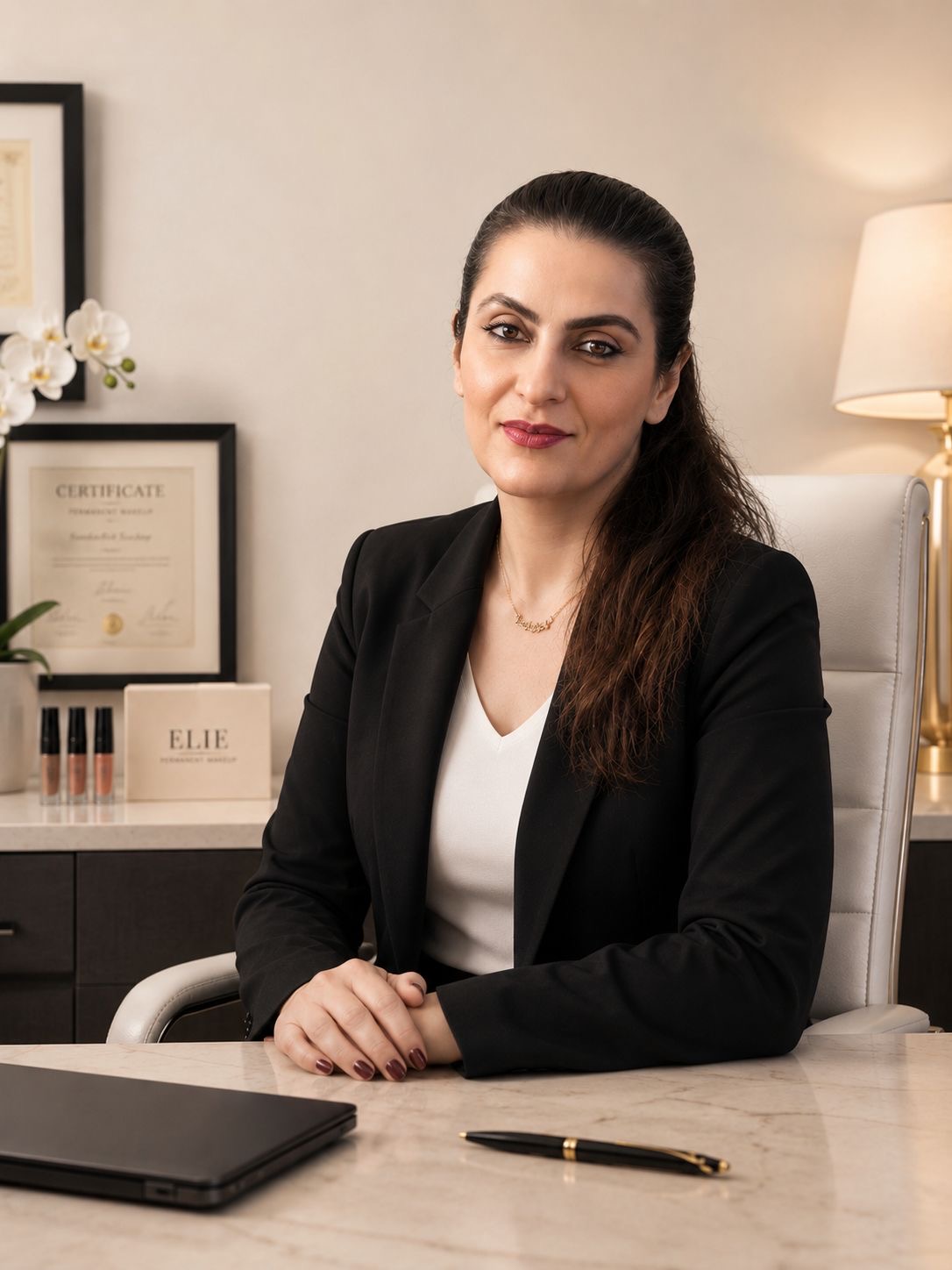 Soft luxury permanent makeup result